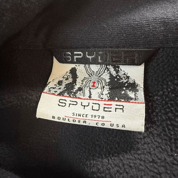 Spyder Men's 1/2 Zip Colorblock Fleece Lined Outbound Sweatshirt Gray Medium - Picture 3 of 8
